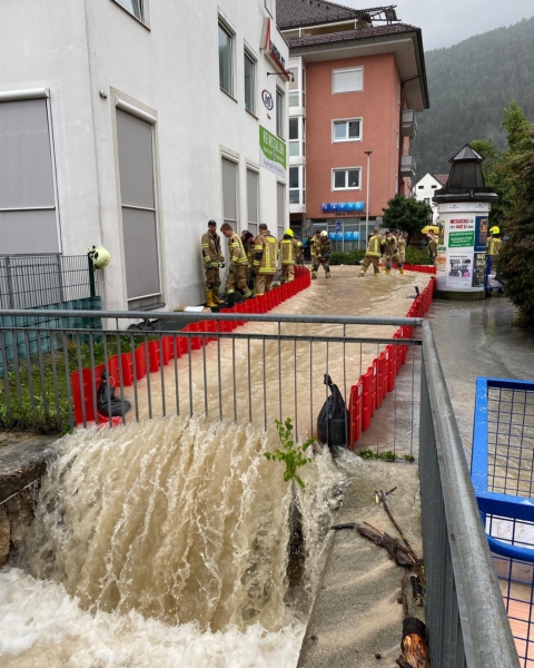 Praxiseinsatz der Feuerwehr Kufstein