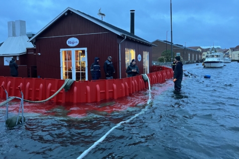 Hochwasserschutz durch NOAQ Boxwall – Sturm “Babet”