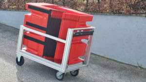 Rollcontainer für NOAQ Boxwall BW52 Hochwasserschutz